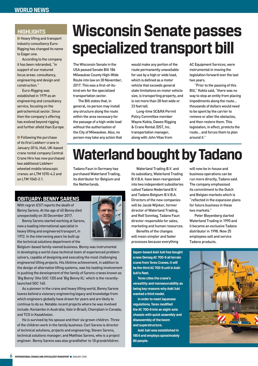 Int. Cranes and Specialized Transp Preview Pages