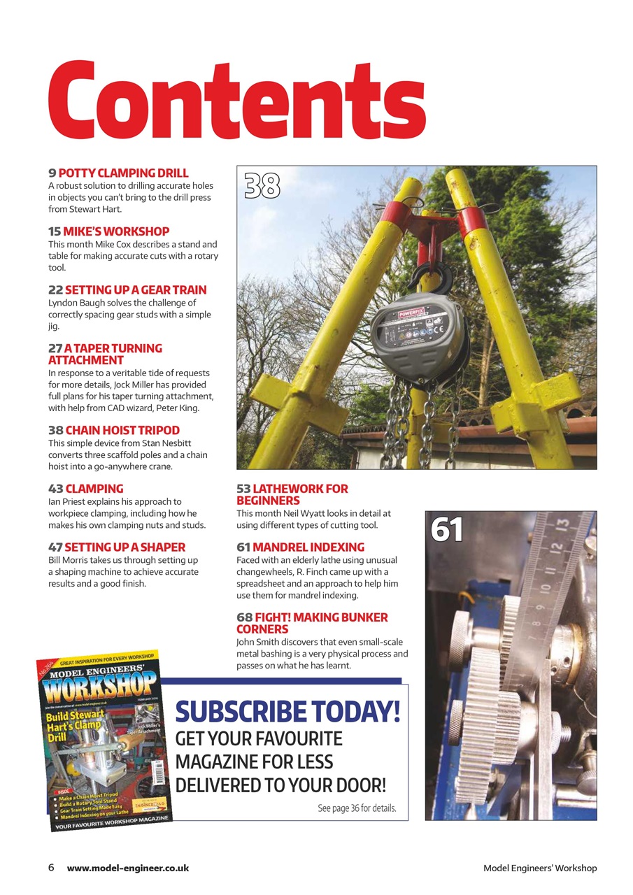 Model Engineer & Workshop Magazine Preview Pages