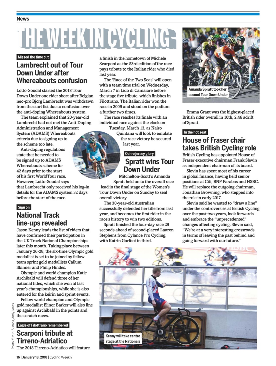 Cycling Weekly Preview Pages