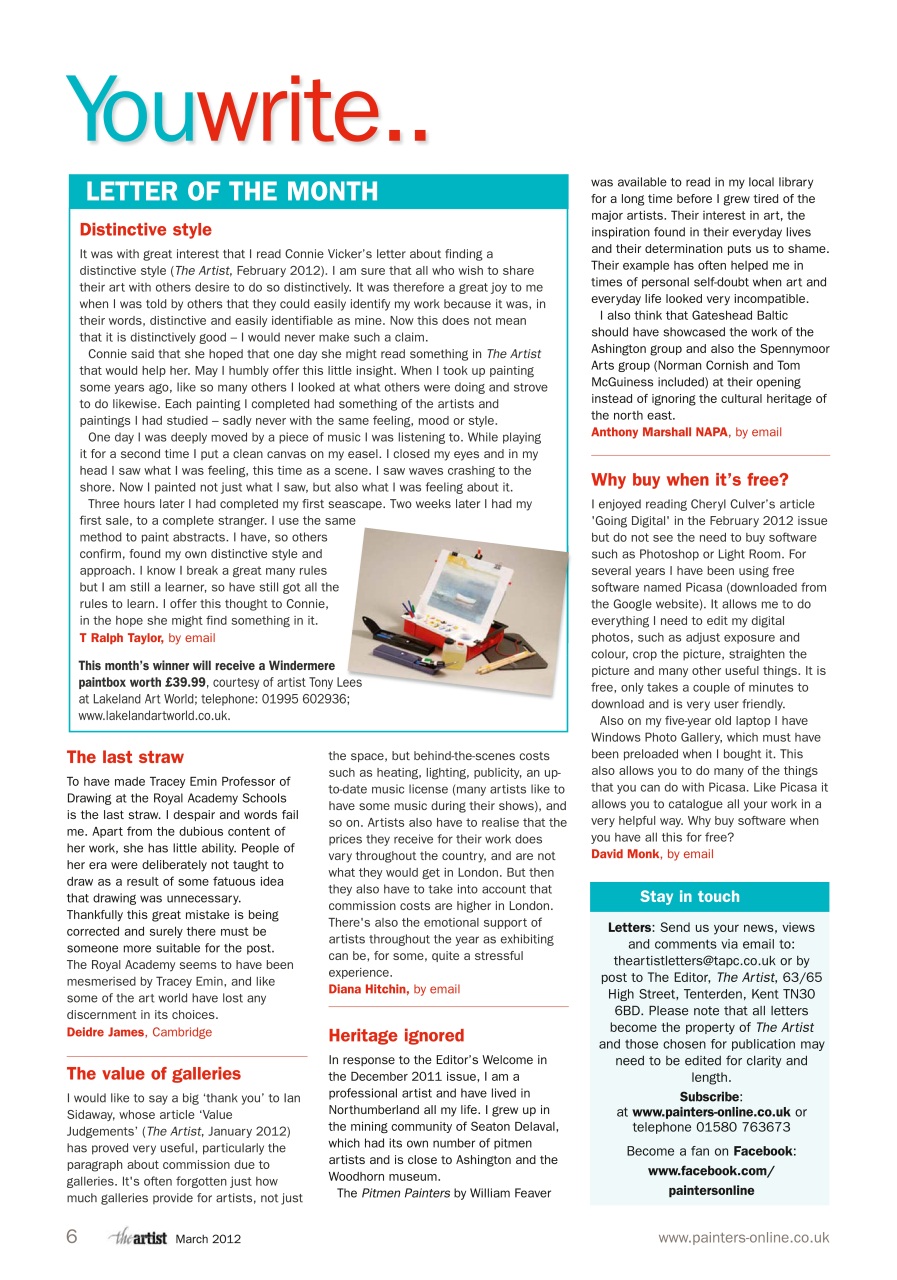 The Artist Preview Pages