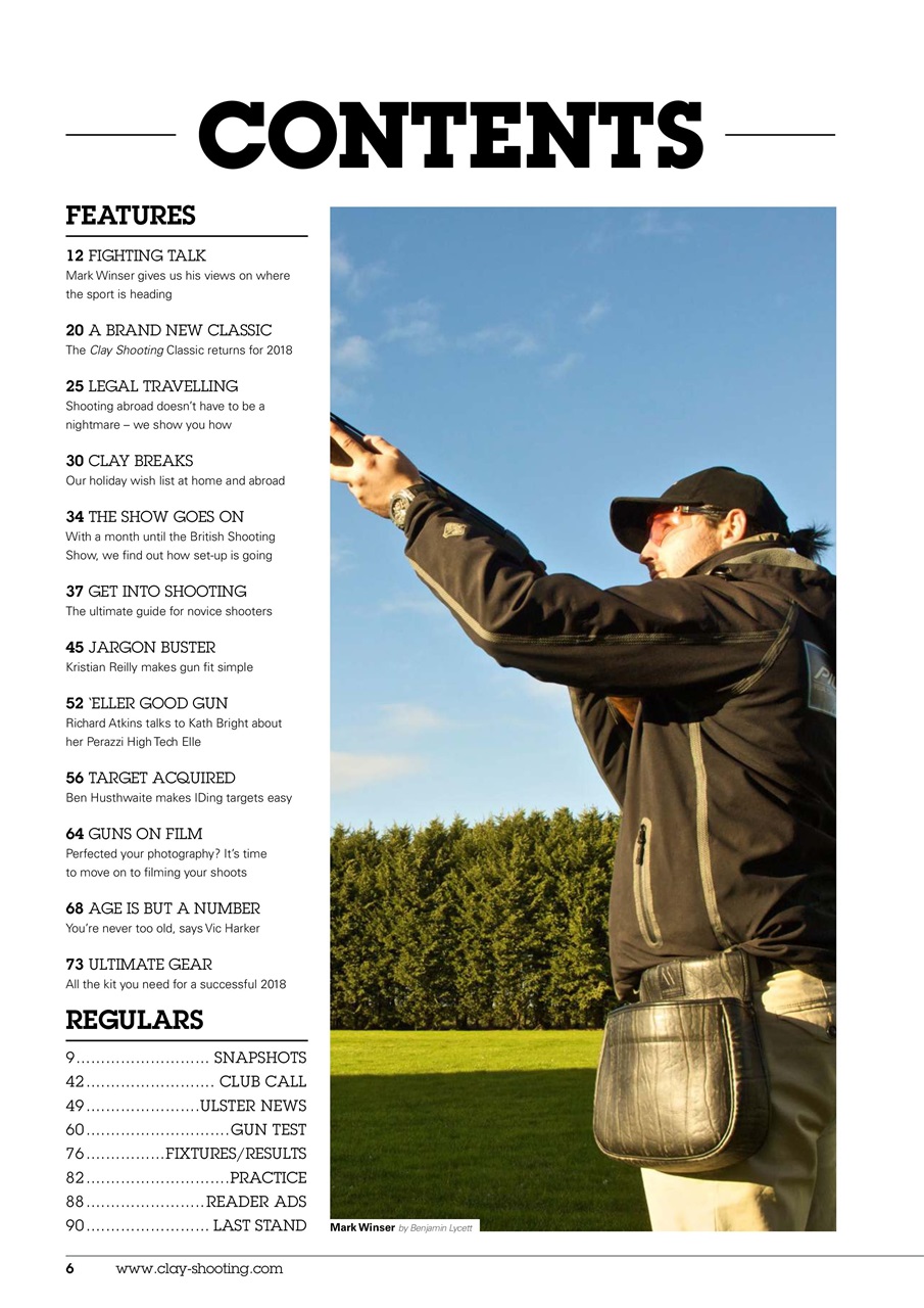 Clay Shooting Preview Pages