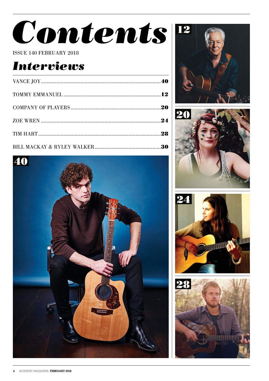 Acoustic Preview Pages