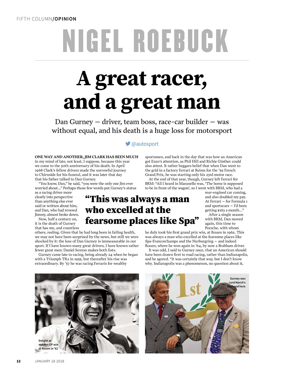 Autosport Preview Pages