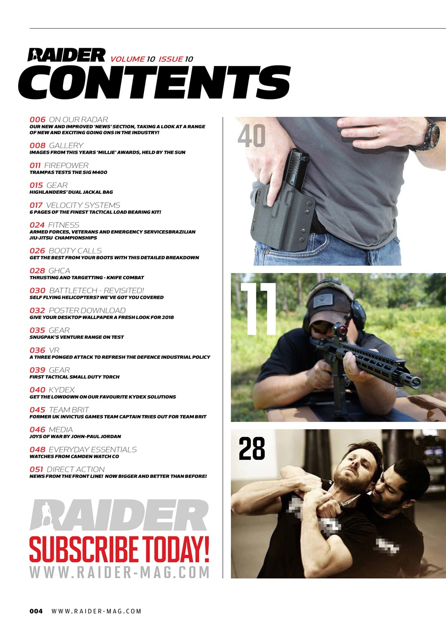 Raider Preview Pages