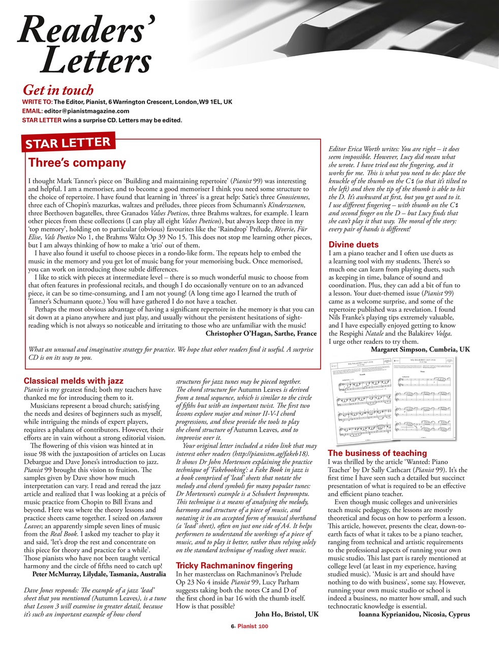 Pianist Preview Pages