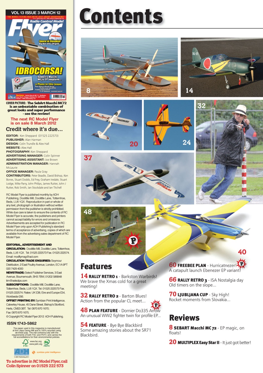 Radio Control Model Flyer Preview Pages