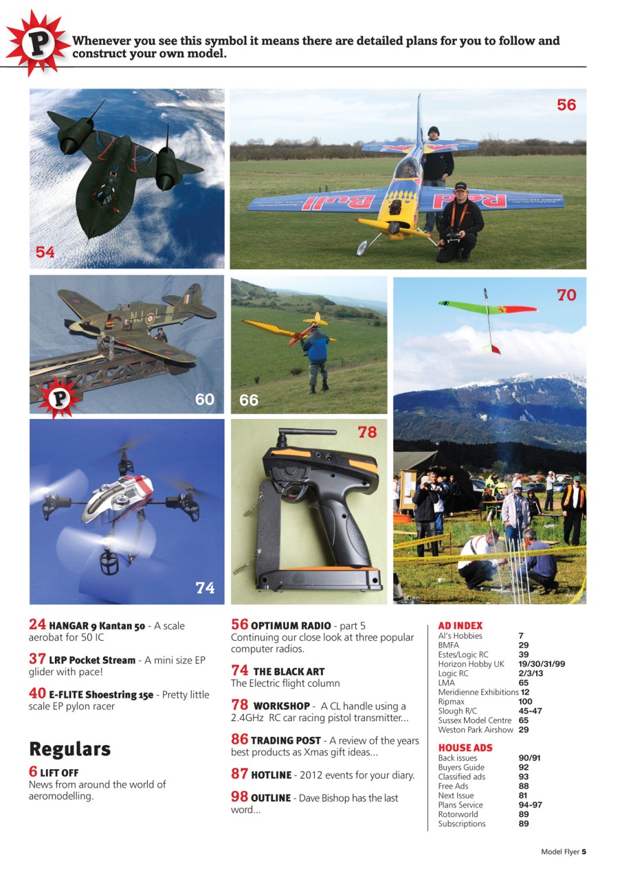 Radio Control Model Flyer Preview Pages