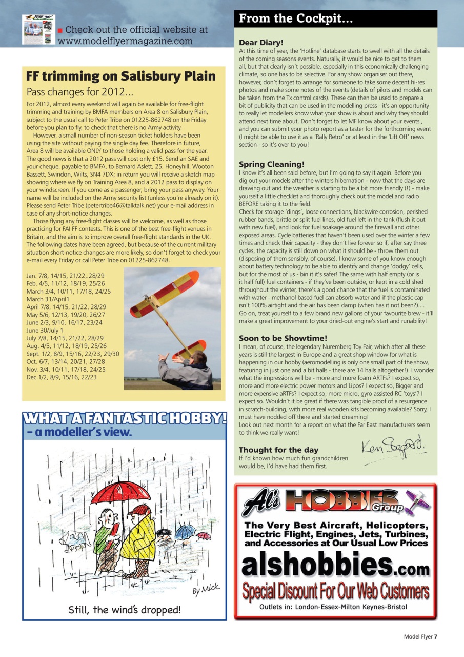 Radio Control Model Flyer Preview Pages