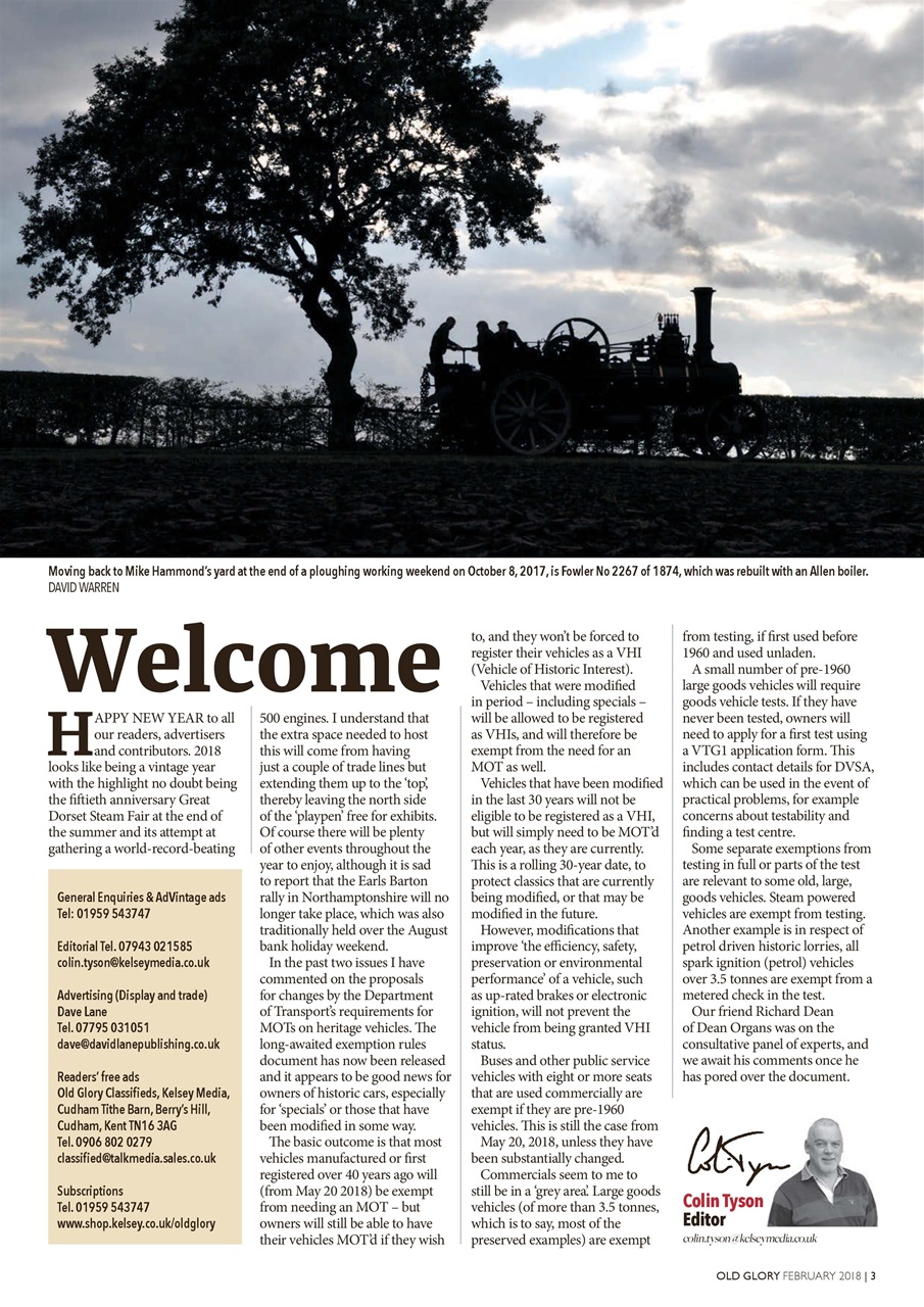 Old Glory Magazine Preview Pages