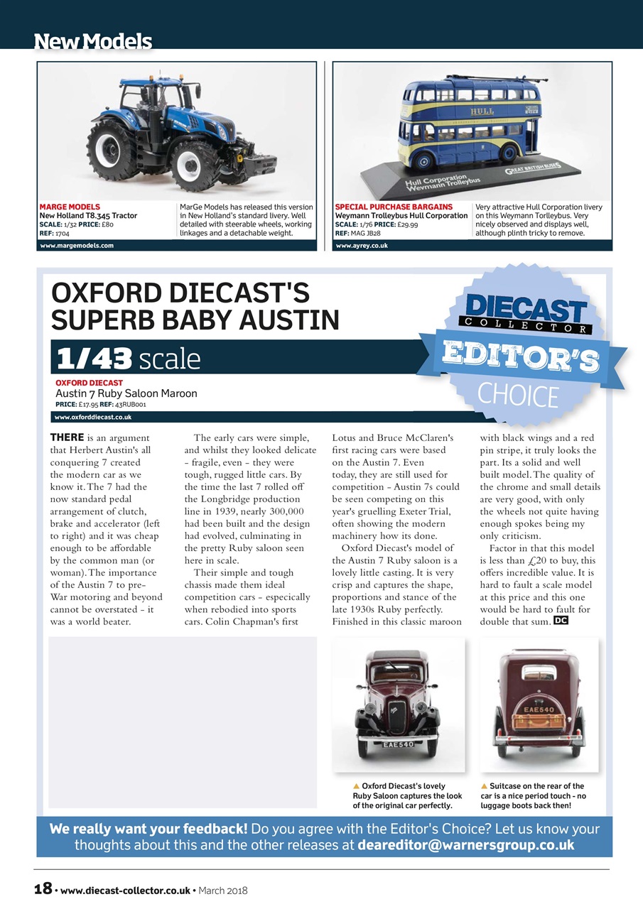 Diecast Collector Preview Pages