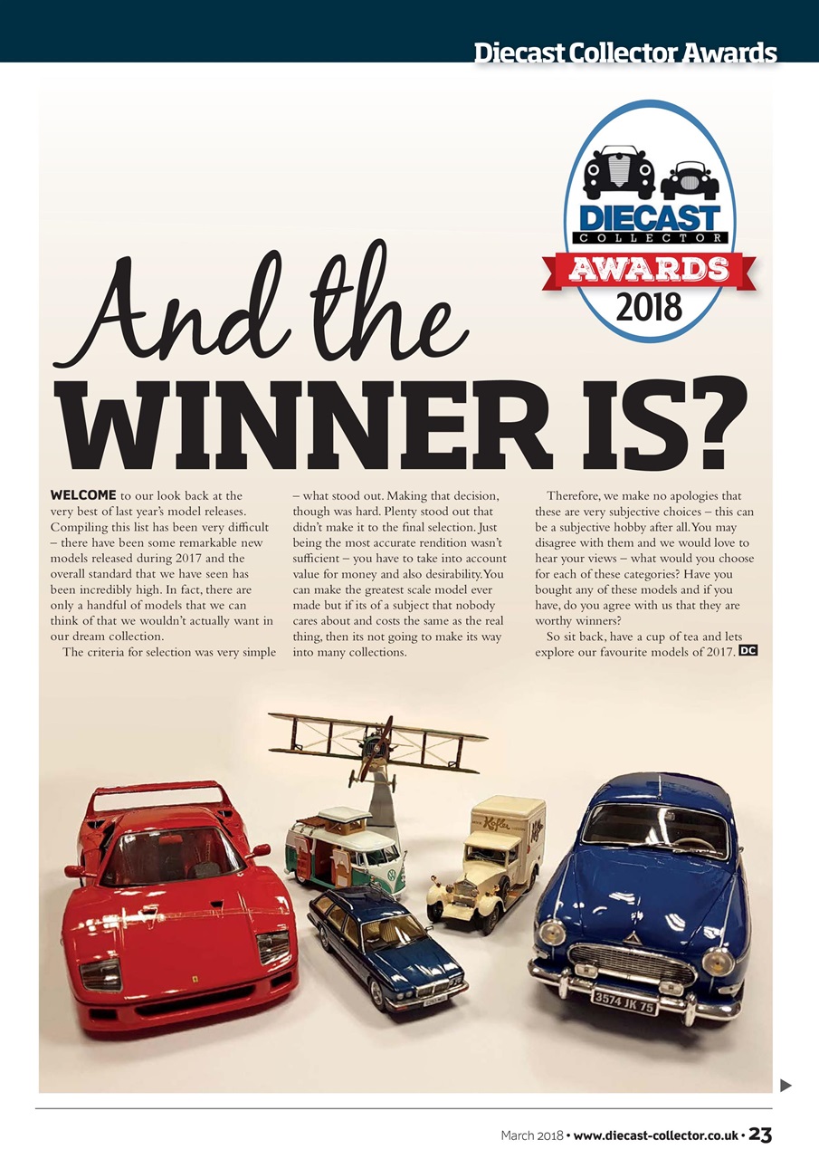 Diecast Collector Preview Pages
