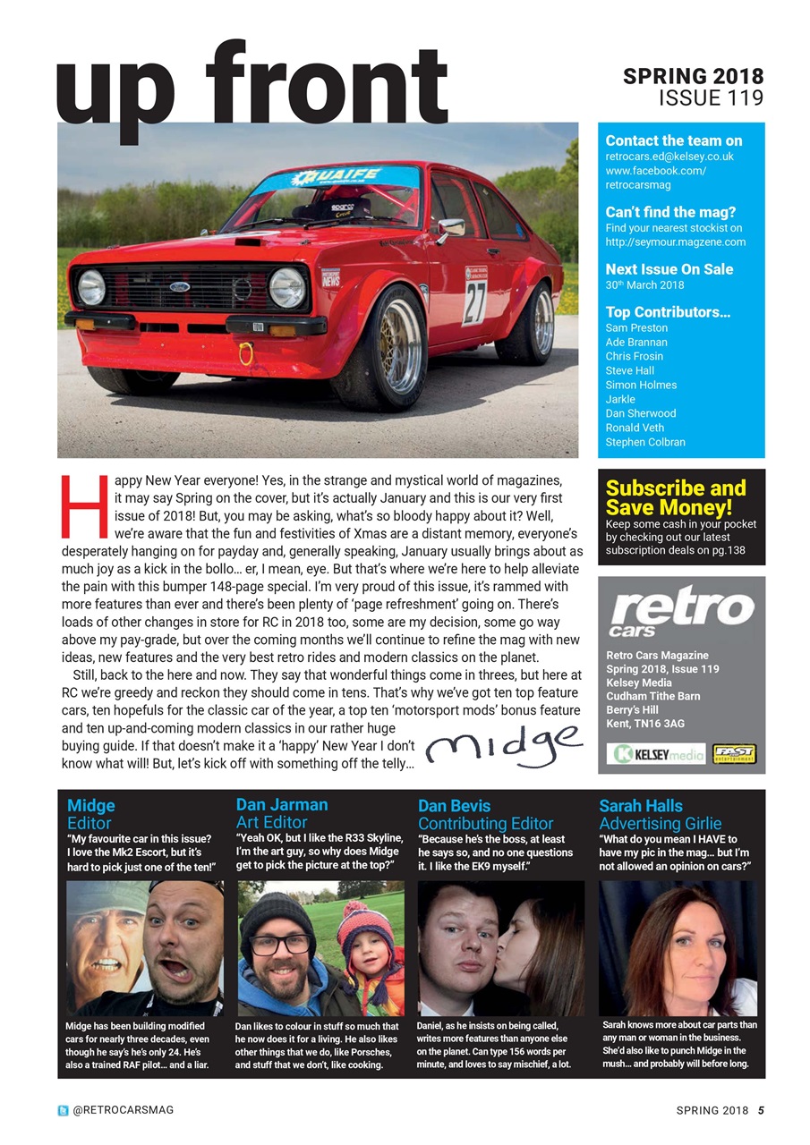 Retro Cars Preview Pages