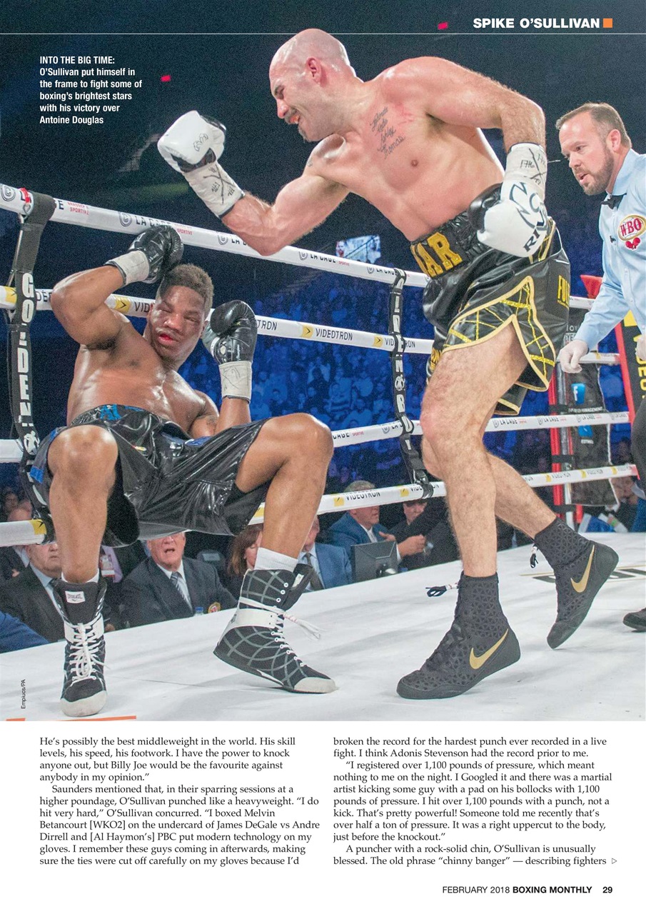 Boxing Monthly Preview Pages