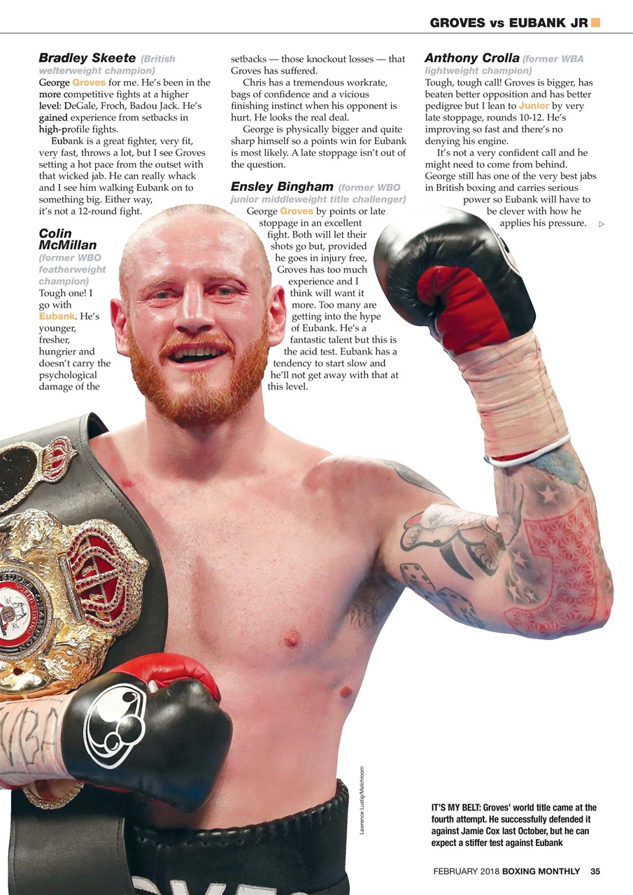 Boxing Monthly Preview Pages