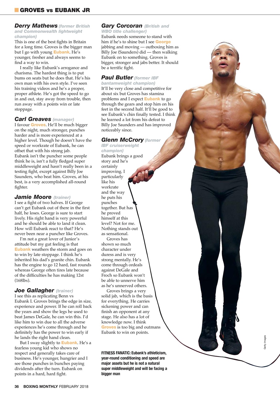 Boxing Monthly Preview Pages