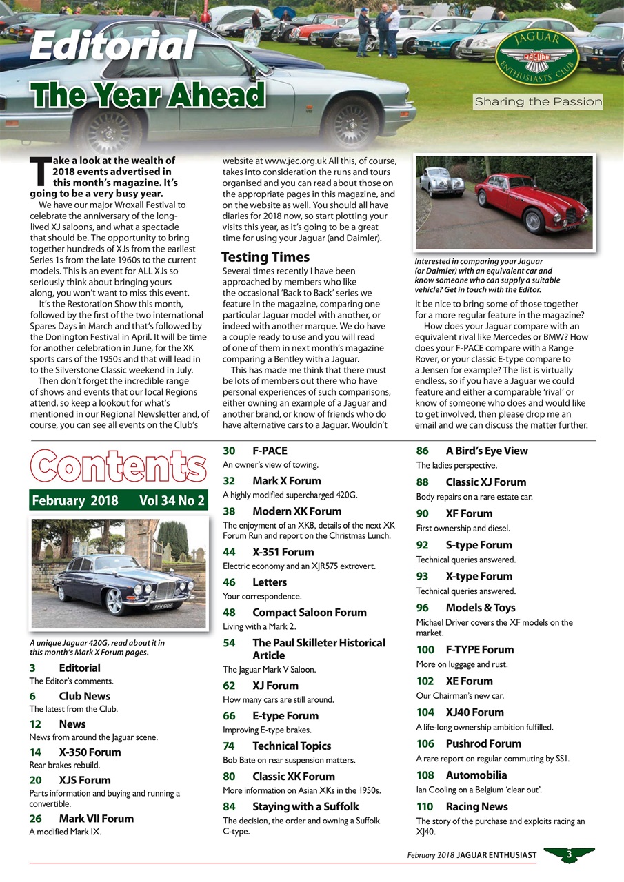 Jaguar Enthusiast Preview Pages