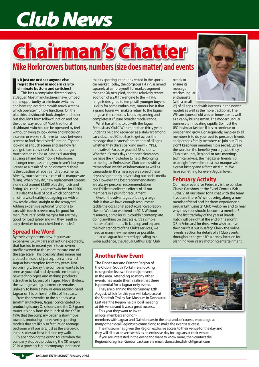 Jaguar Enthusiast Preview Pages