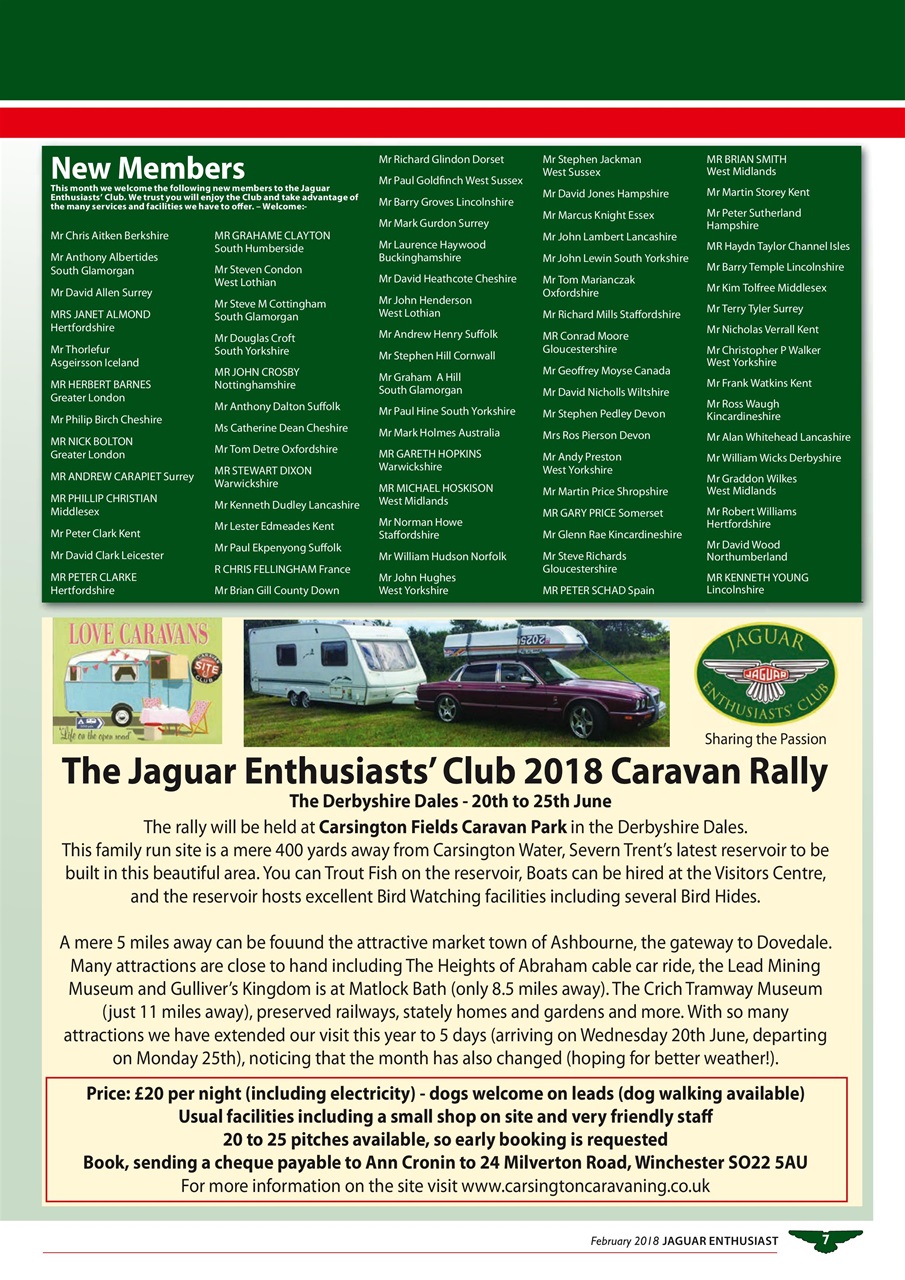 Jaguar Enthusiast Preview Pages