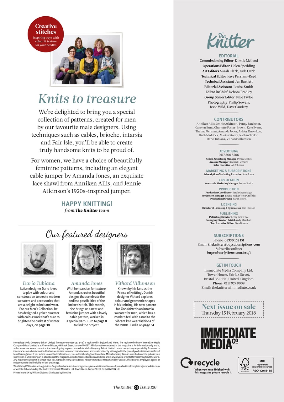 The Knitter Preview Pages