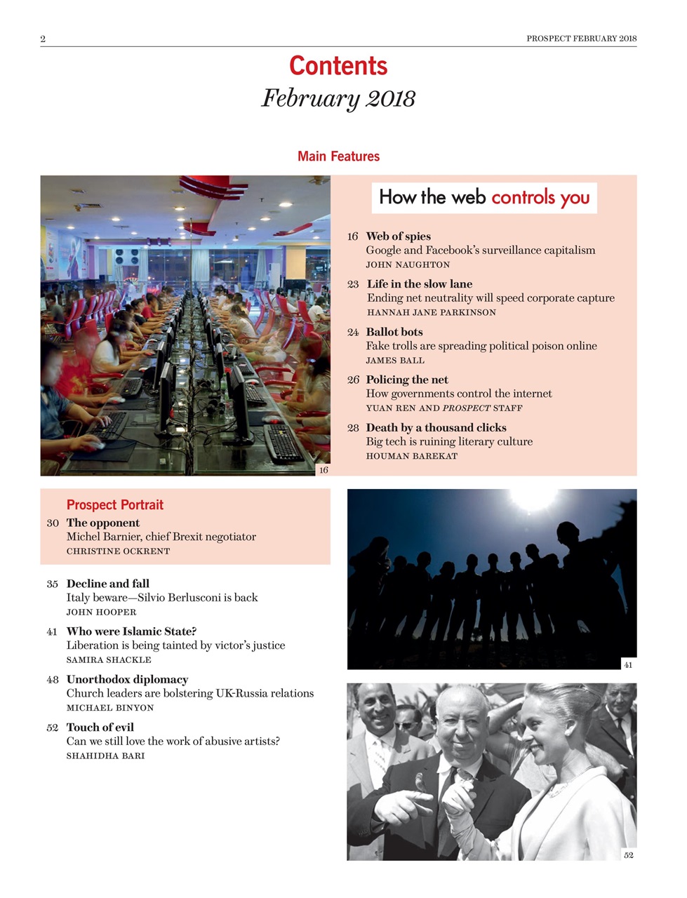 Prospect Magazine Preview Pages