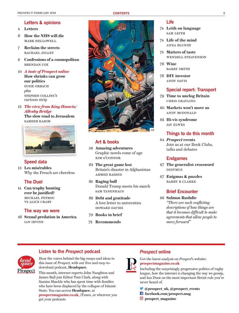 Prospect Magazine Preview Pages