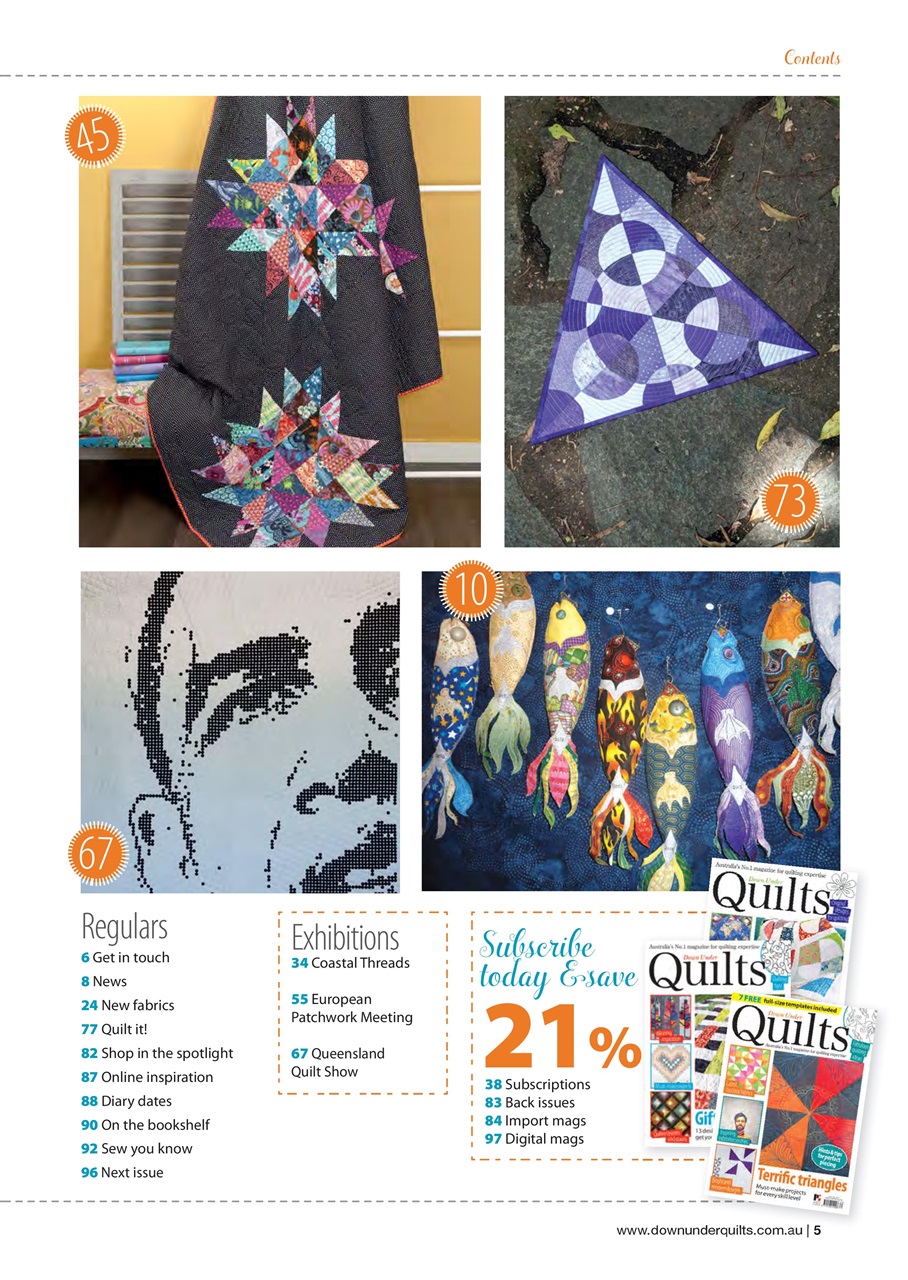 Down Under Quilts Preview Pages