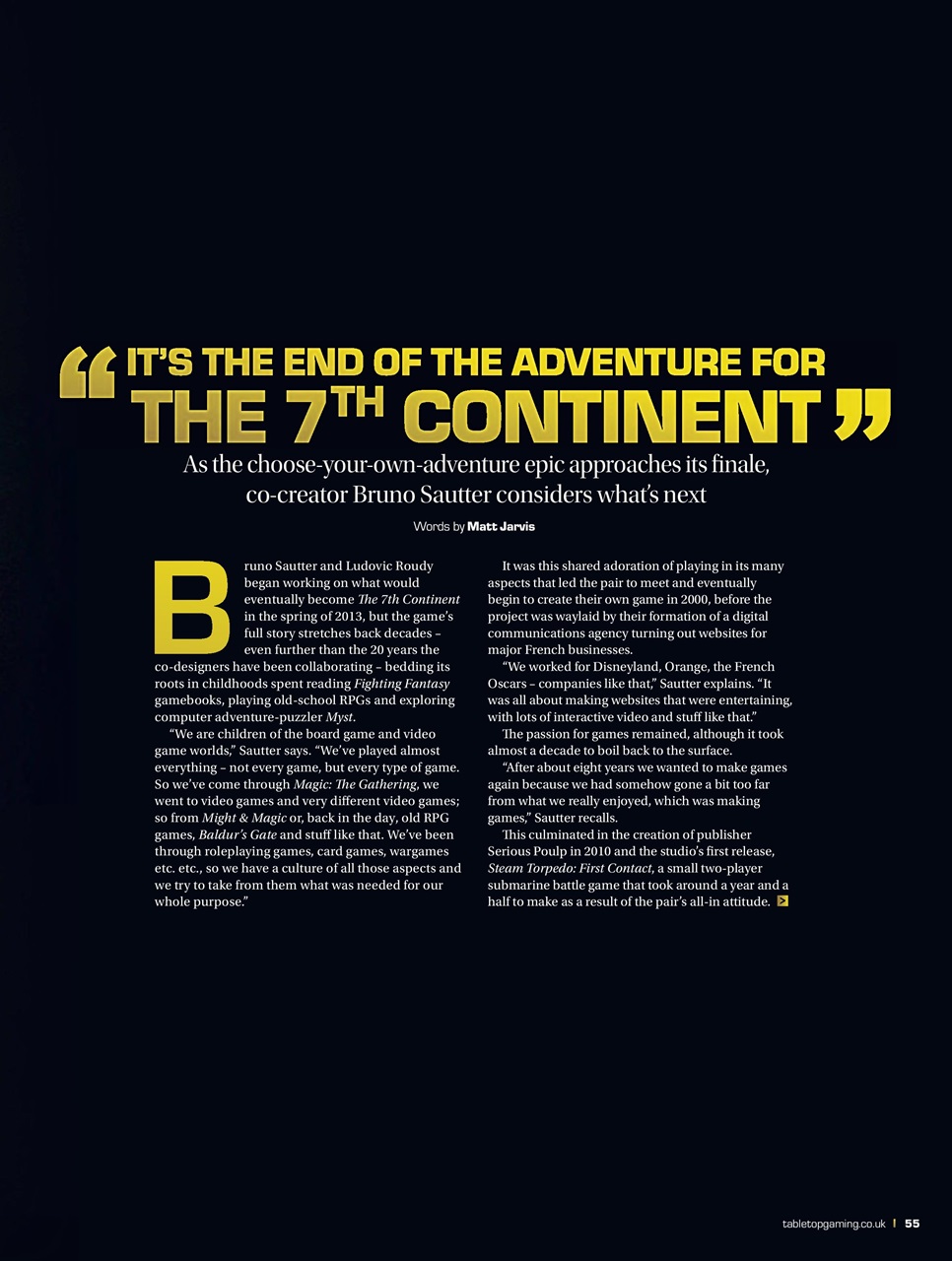 Tabletop Gaming Preview Pages