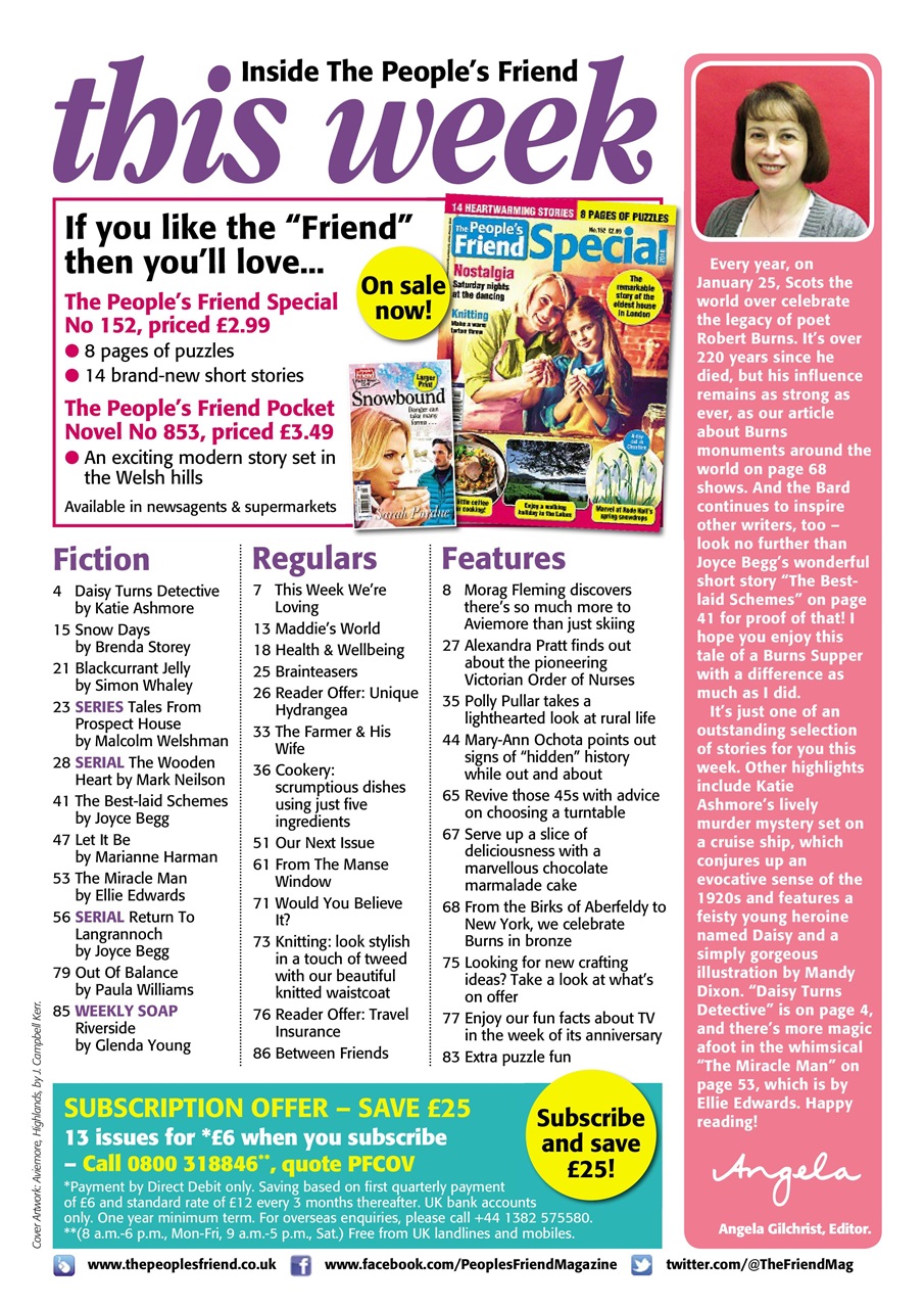 The People’s Friend Preview Pages