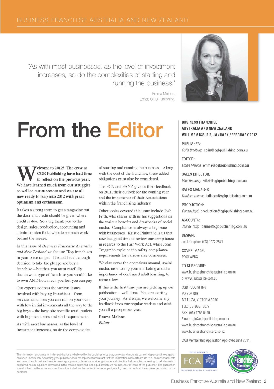 Business Franchise Australia&NZ Preview Pages