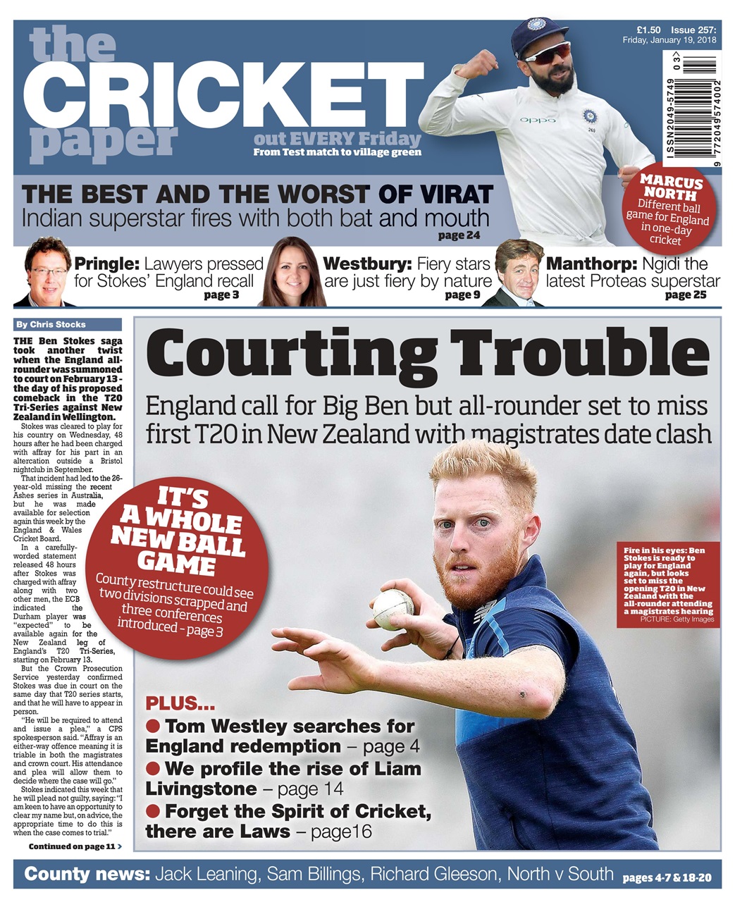 The Cricket Paper Preview Pages
