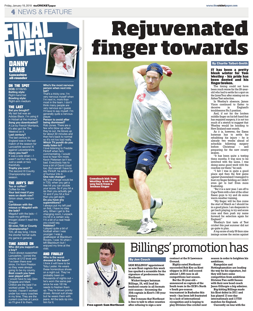 The Cricket Paper Preview Pages
