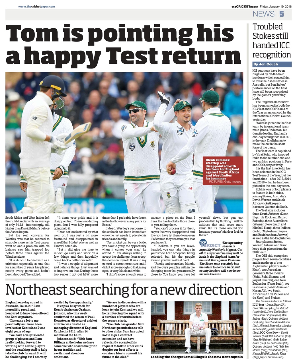 The Cricket Paper Preview Pages