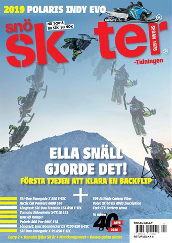 Tidningen Snöskoter issue 1-2018
