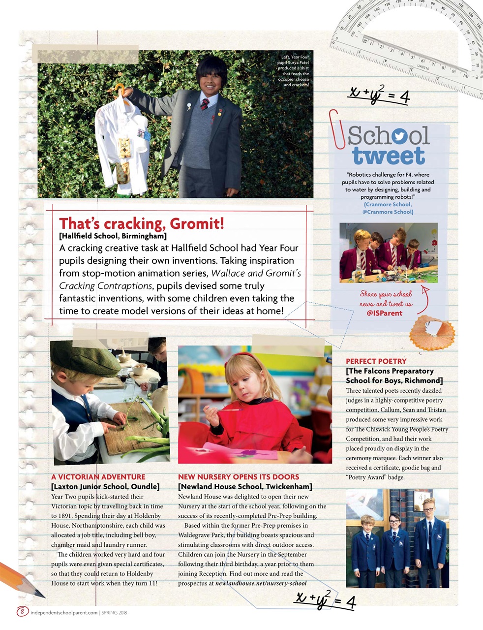 Independent School Parent Preview Pages