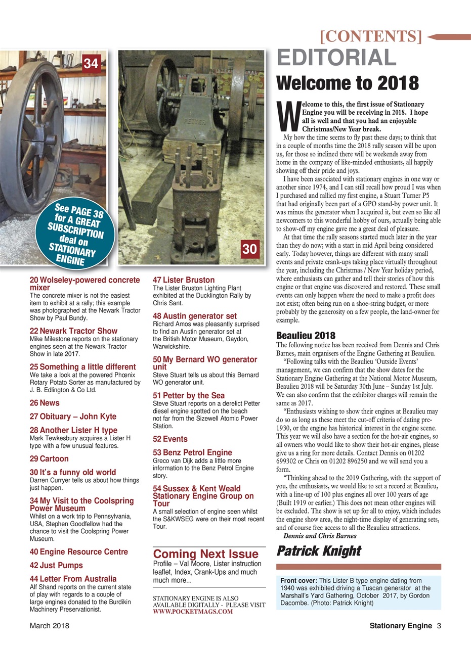 Stationary Engine Preview Pages