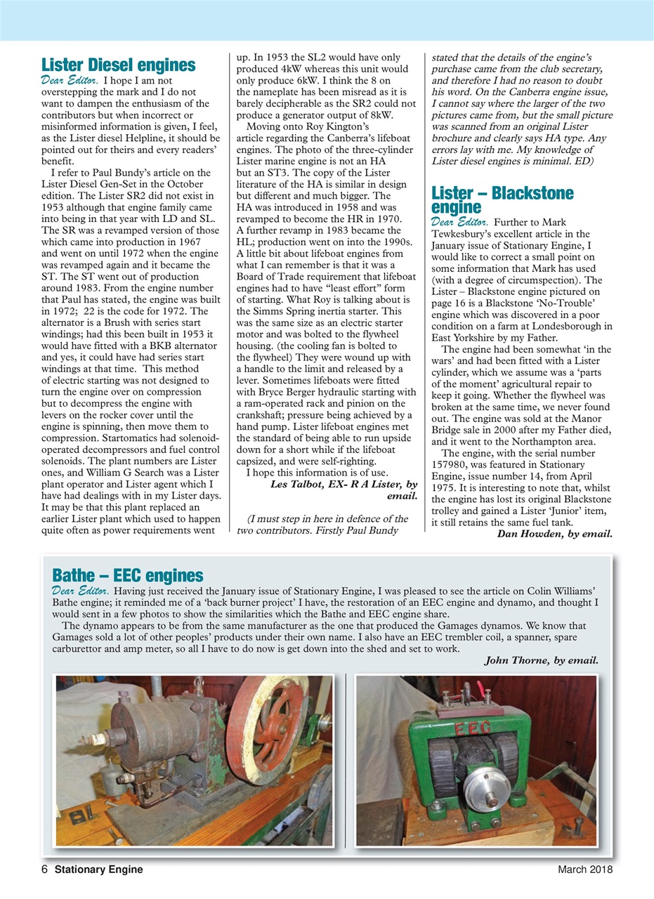 Stationary Engine Preview Pages