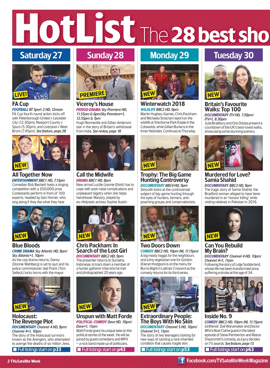 TV & Satellite Week Preview Pages