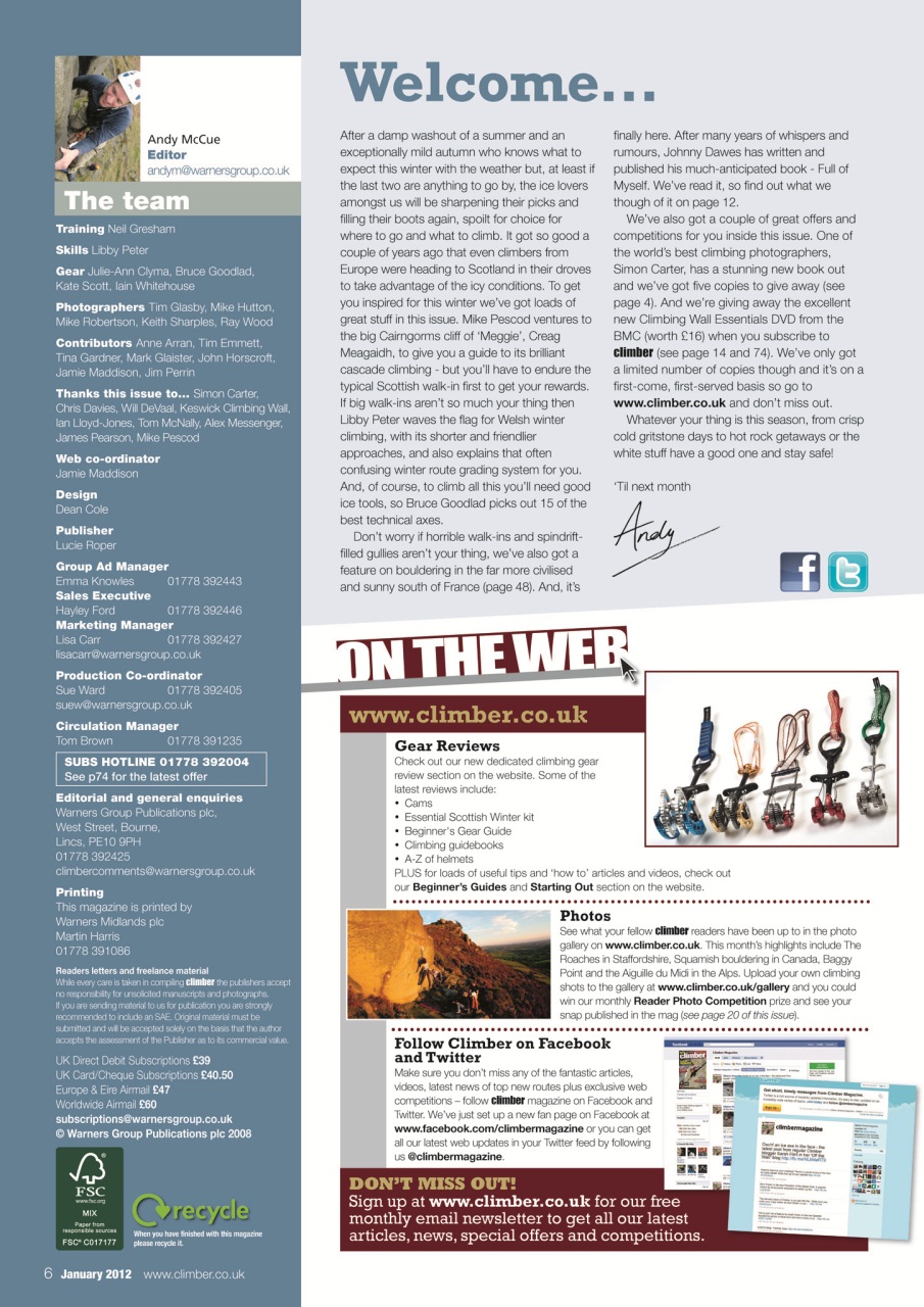 Climber Preview Pages