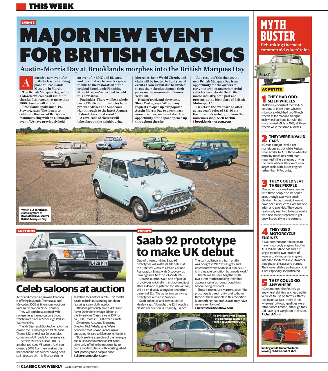 Classic Car Weekly Preview Pages
