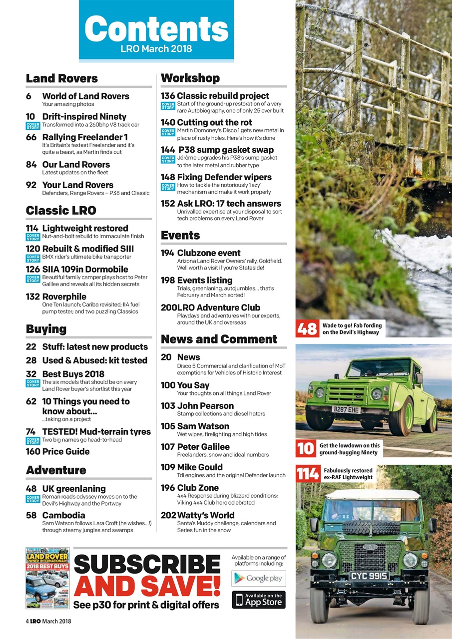Land Rover Owner Preview Pages