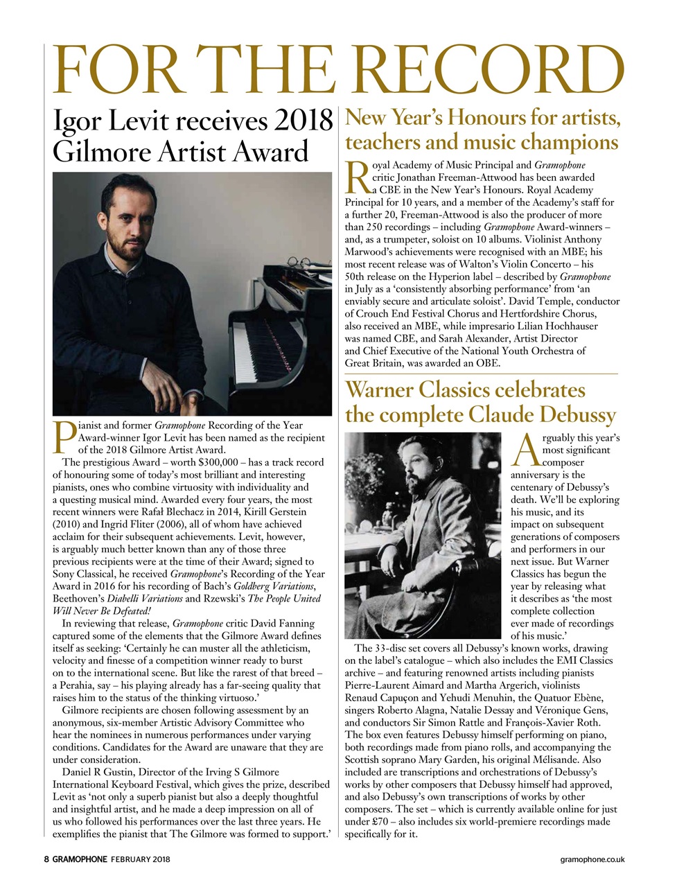 Gramophone Preview Pages