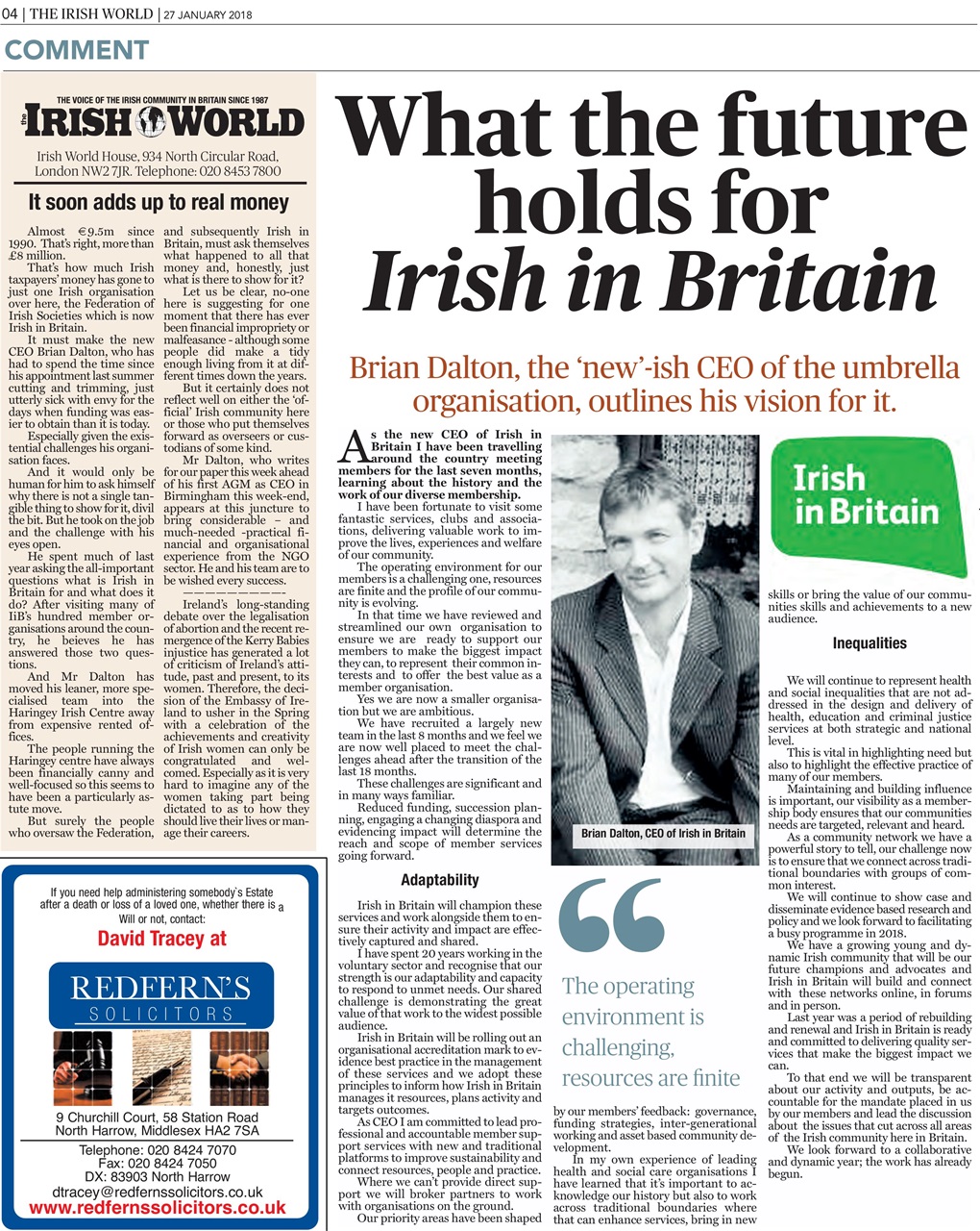 Irish World Preview Pages