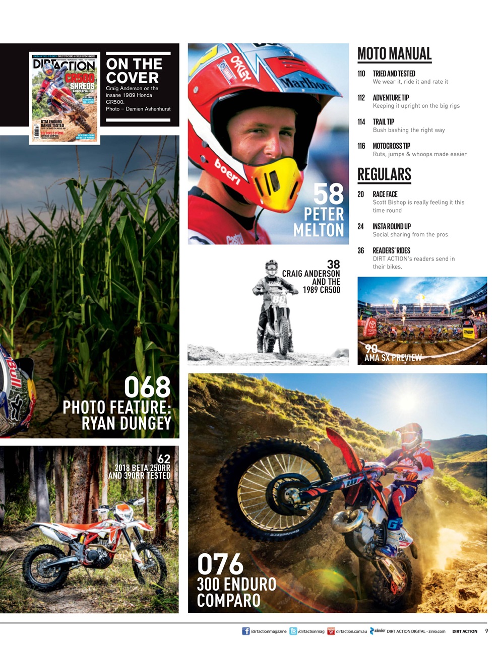 Dirt Action Preview Pages