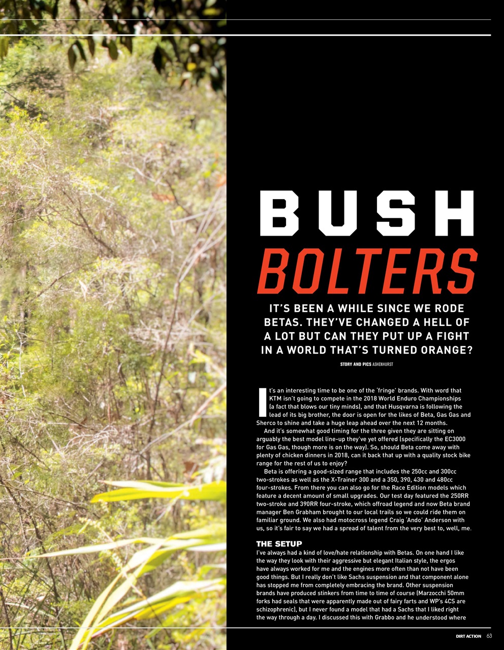 Dirt Action Preview Pages
