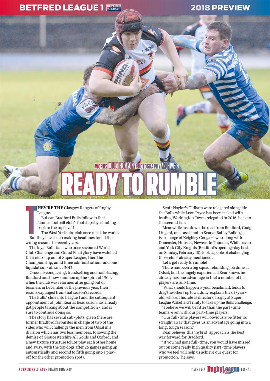 Rugby League World Preview Pages