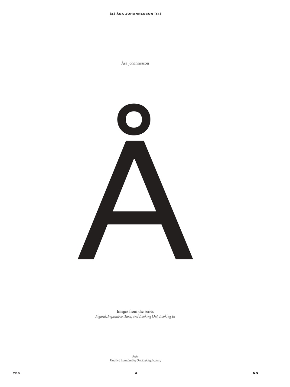 Yes & No Magazine Preview Pages