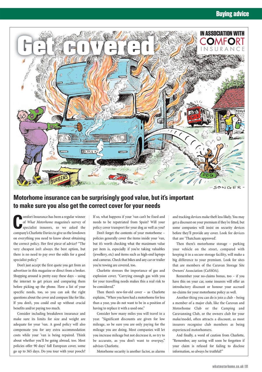 What Motorhome magazine Preview Pages