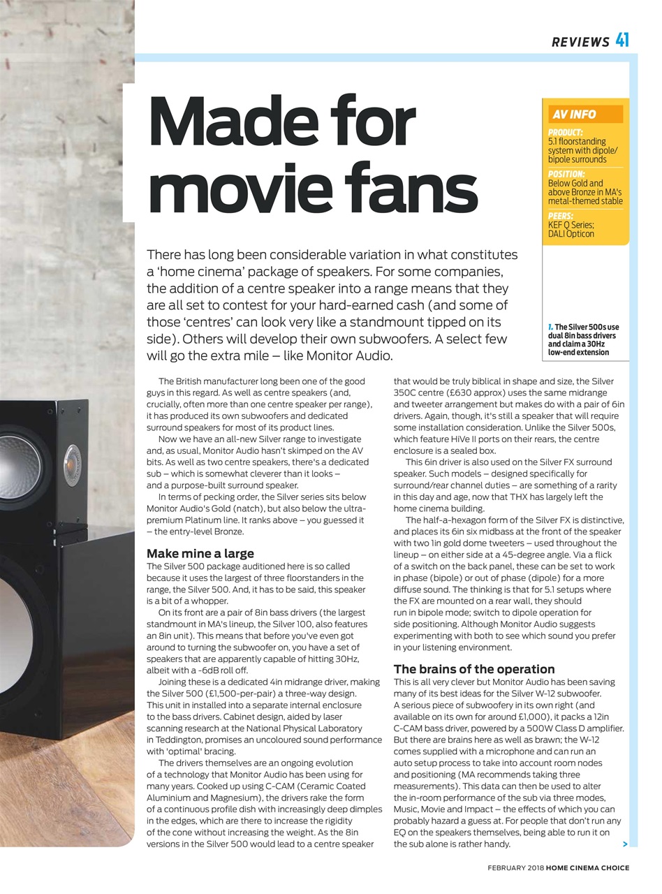 Home Cinema Choice Preview Pages