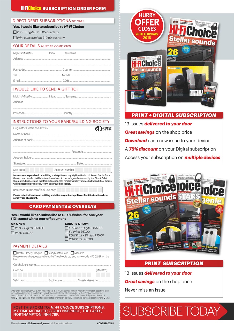 Hi-Fi Choice Preview Pages
