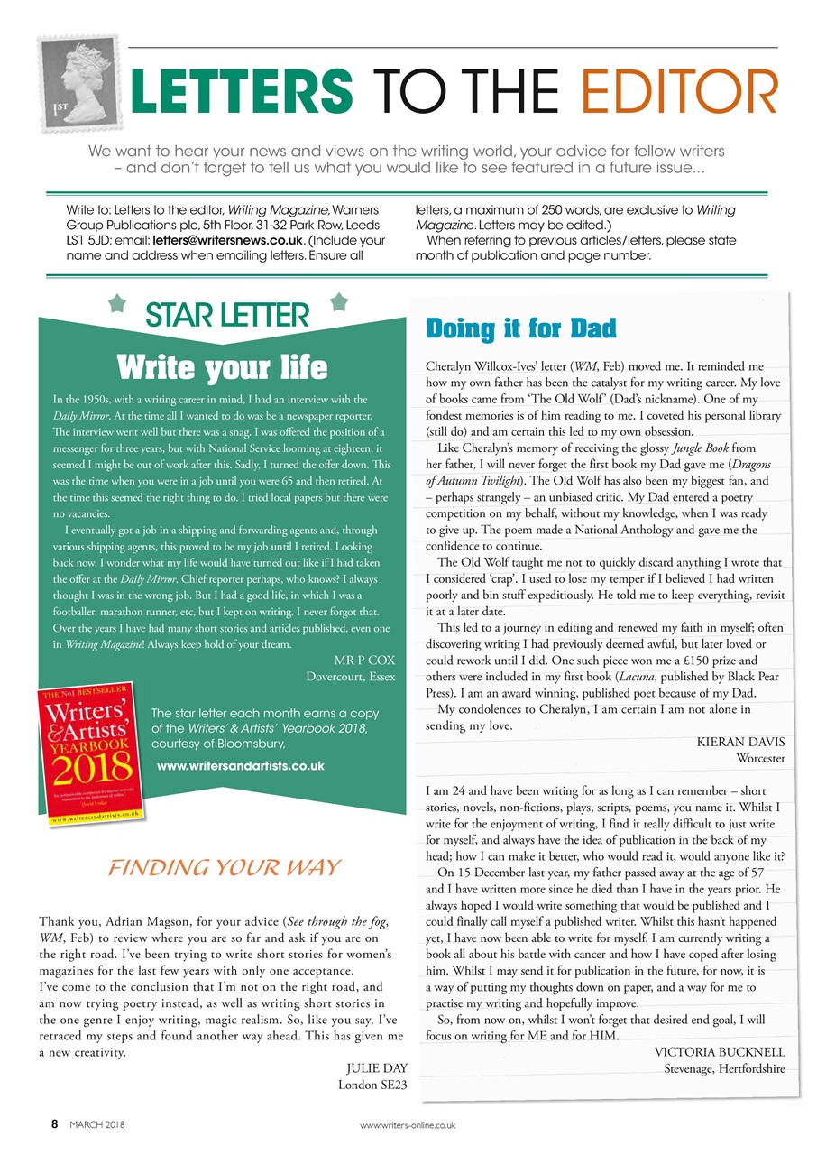 Writing Magazine Preview Pages